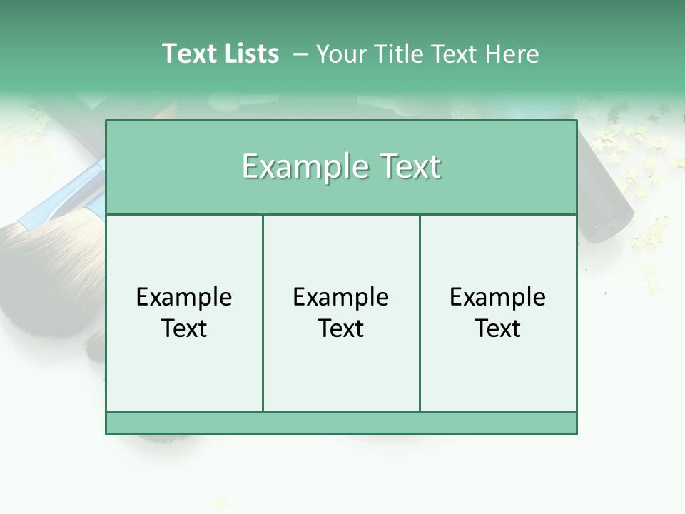 Fashion Make Cosmetic PowerPoint Template