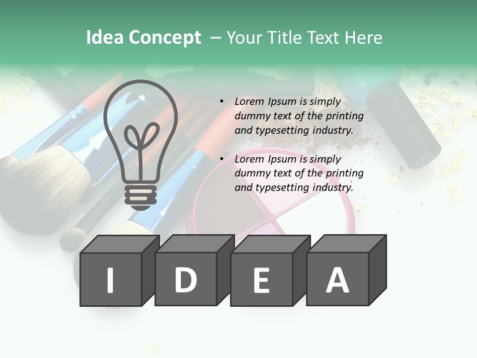 Fashion Make Cosmetic PowerPoint Template