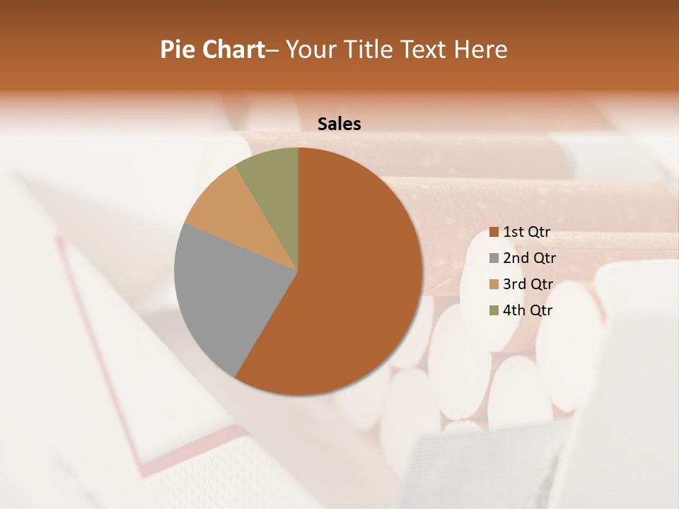 White Cigar Anti PowerPoint Template