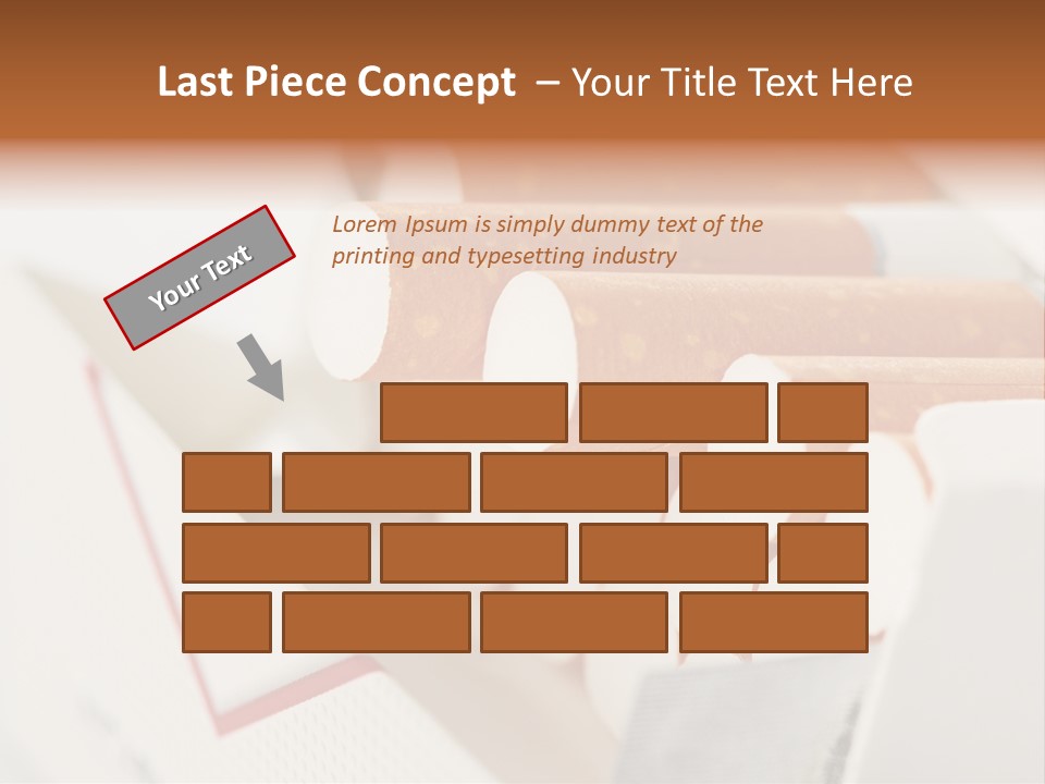 White Cigar Anti PowerPoint Template