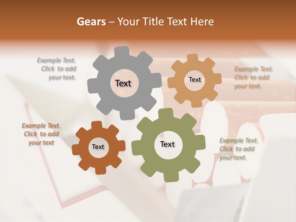 White Cigar Anti PowerPoint Template