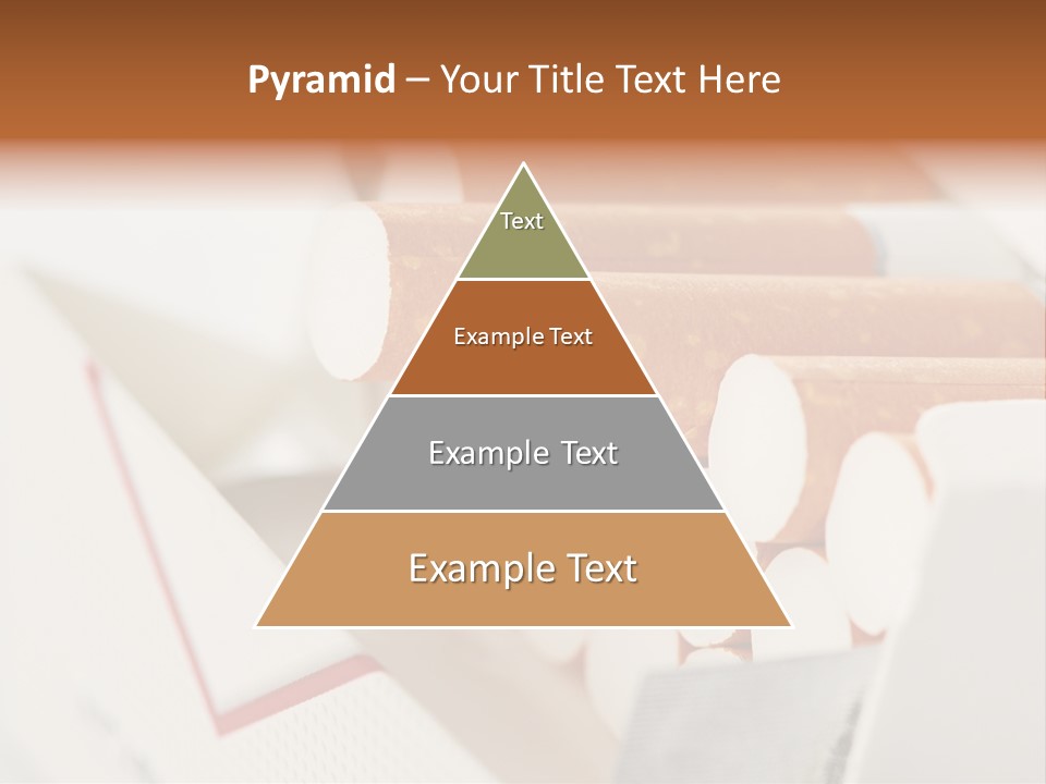 White Cigar Anti PowerPoint Template