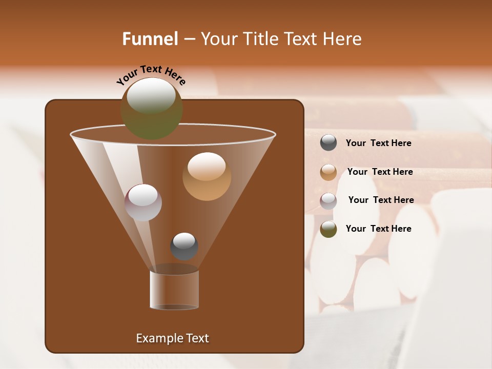 White Cigar Anti PowerPoint Template