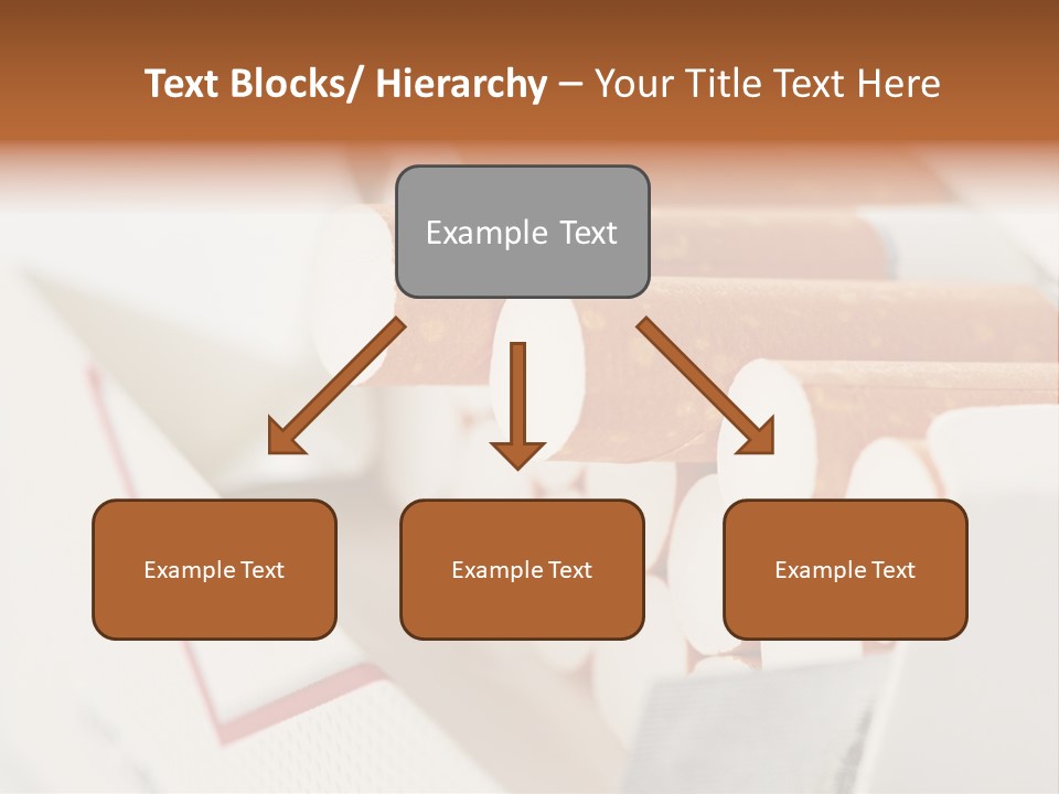 White Cigar Anti PowerPoint Template
