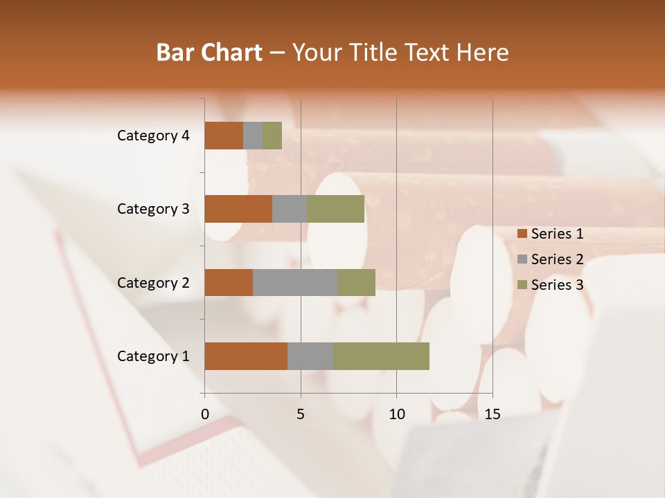 White Cigar Anti PowerPoint Template