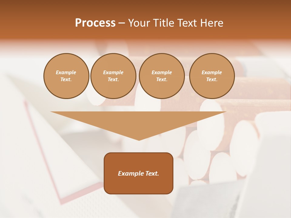 White Cigar Anti PowerPoint Template