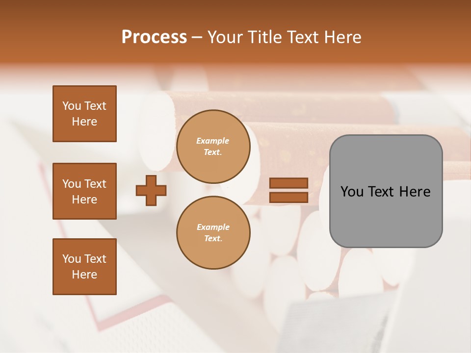 White Cigar Anti PowerPoint Template