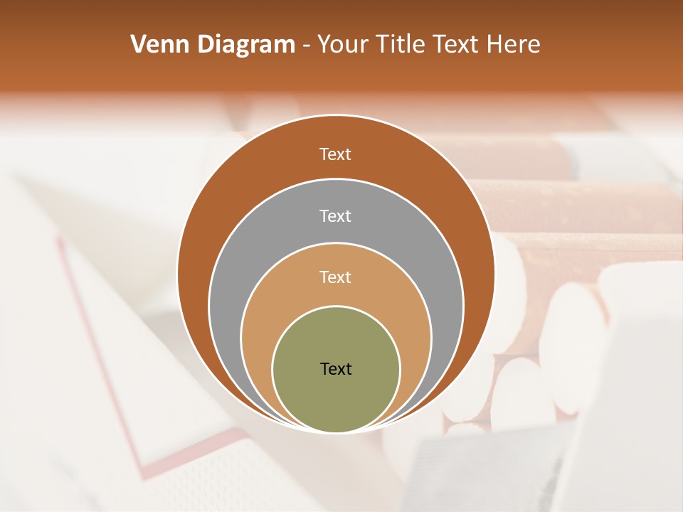 White Cigar Anti PowerPoint Template