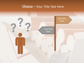 White Cigar Anti PowerPoint Template