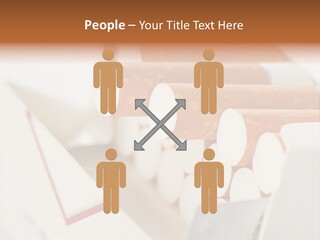 White Cigar Anti PowerPoint Template