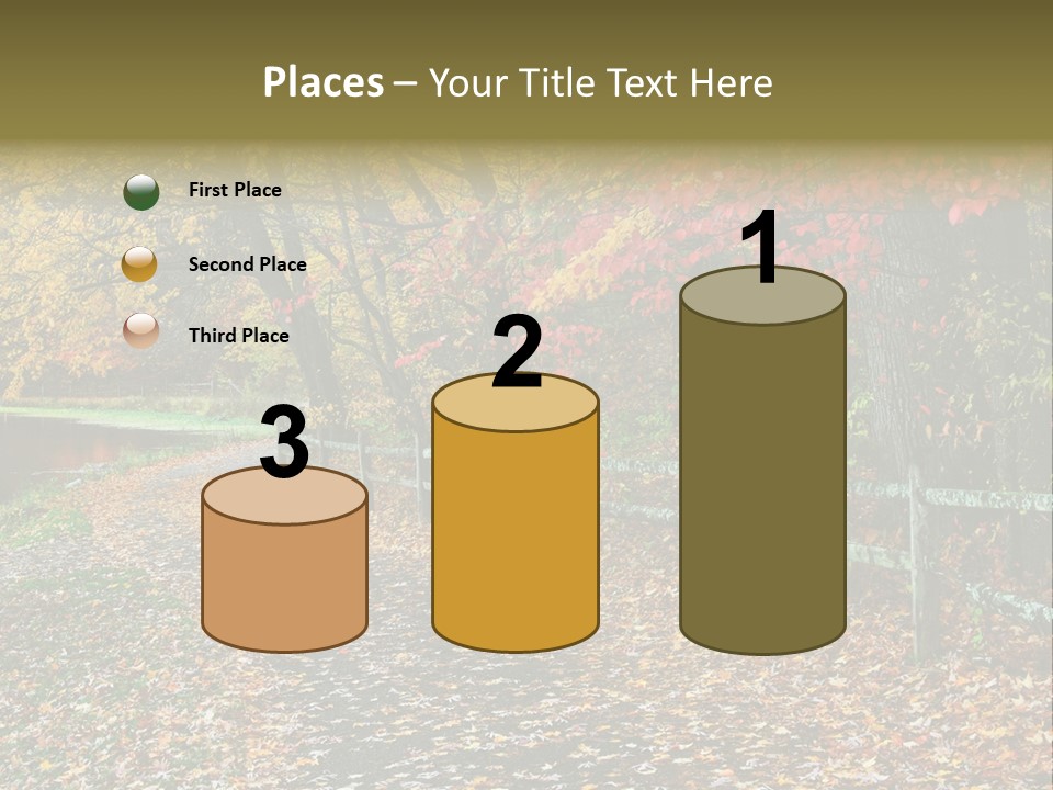 Wet Tranquil Pastoral Scene PowerPoint Template