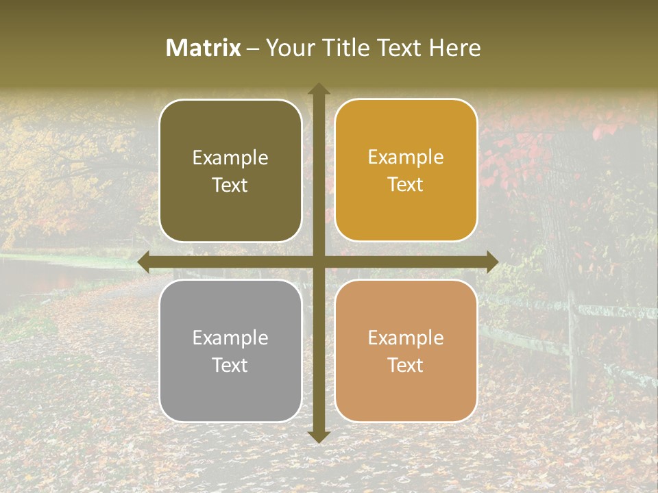 Wet Tranquil Pastoral Scene PowerPoint Template
