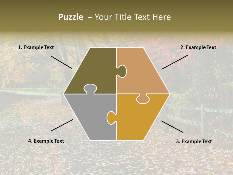 Wet Tranquil Pastoral Scene PowerPoint Template