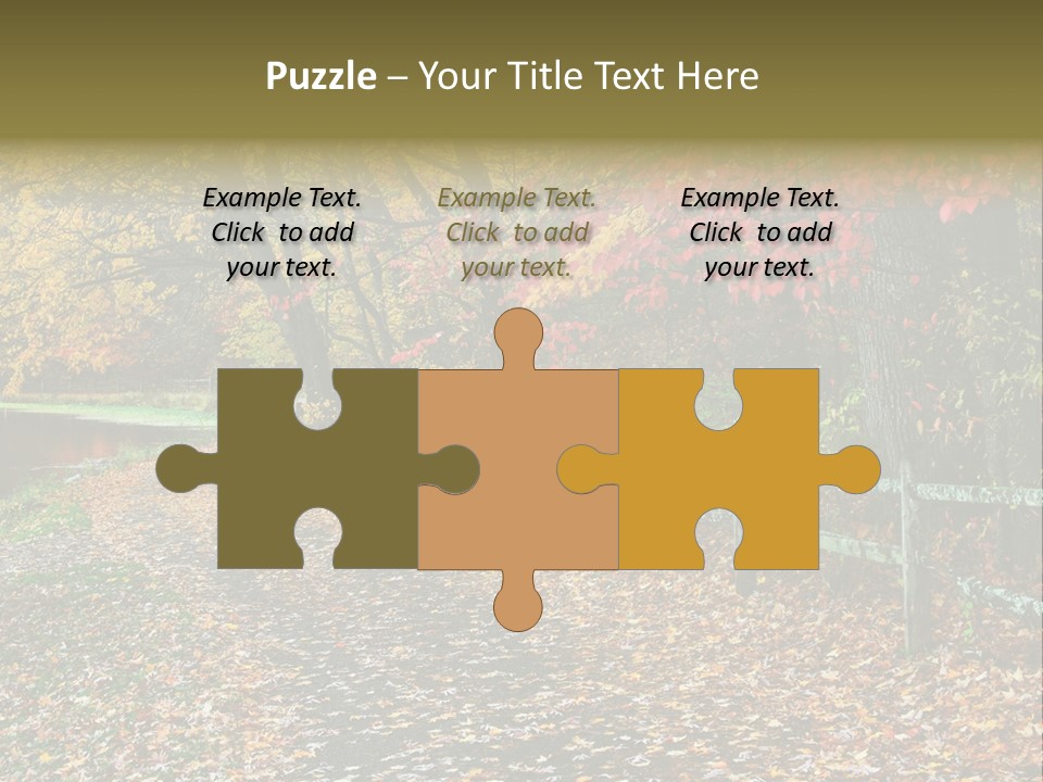 Wet Tranquil Pastoral Scene PowerPoint Template