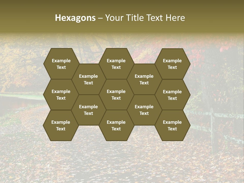 Wet Tranquil Pastoral Scene PowerPoint Template