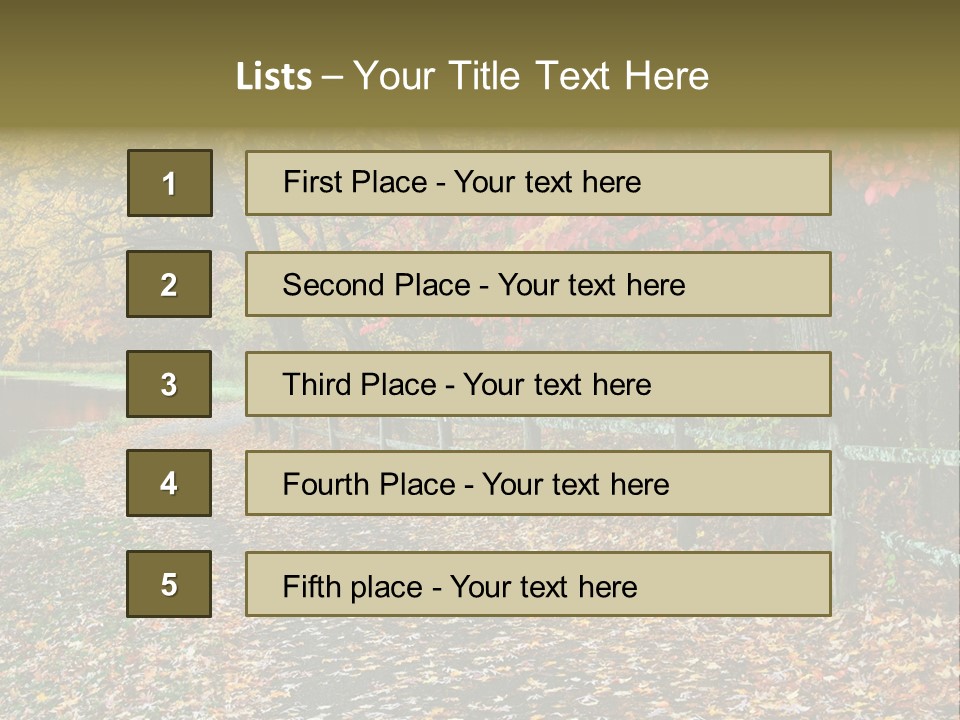 Wet Tranquil Pastoral Scene PowerPoint Template