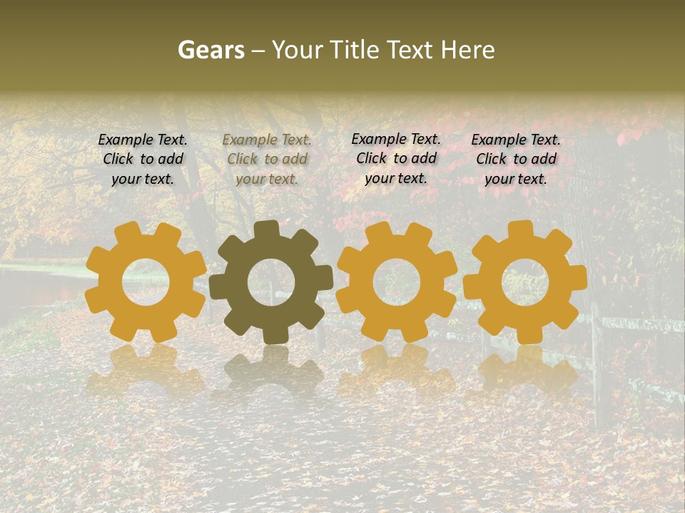 Wet Tranquil Pastoral Scene PowerPoint Template