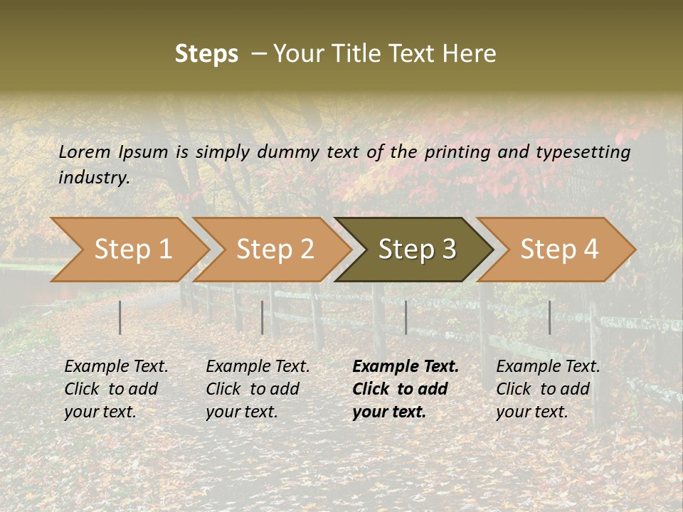Wet Tranquil Pastoral Scene PowerPoint Template