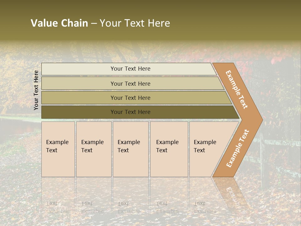 Wet Tranquil Pastoral Scene PowerPoint Template