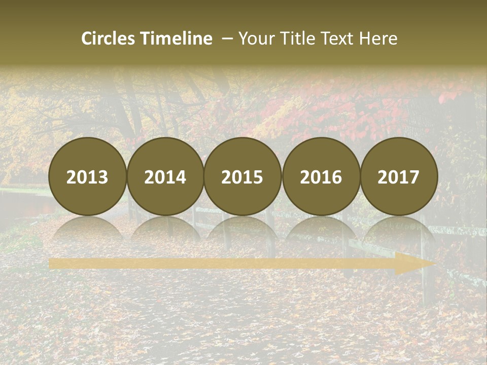 Wet Tranquil Pastoral Scene PowerPoint Template