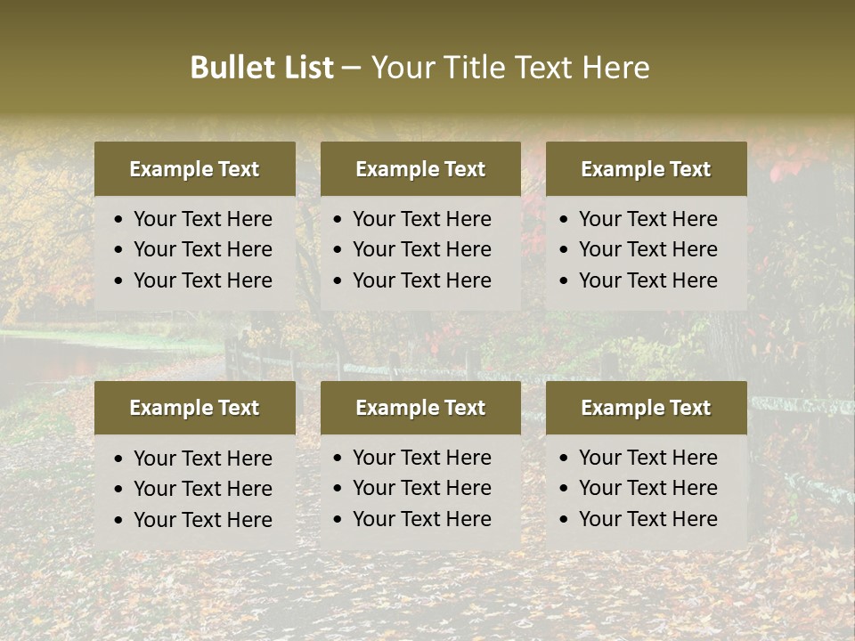 Wet Tranquil Pastoral Scene PowerPoint Template
