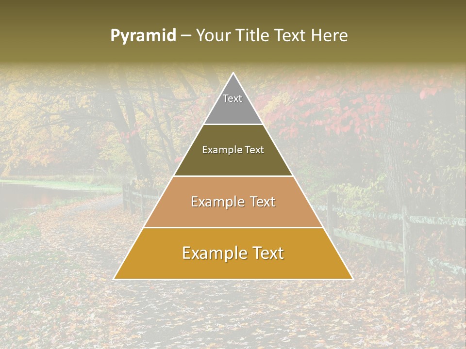 Wet Tranquil Pastoral Scene PowerPoint Template