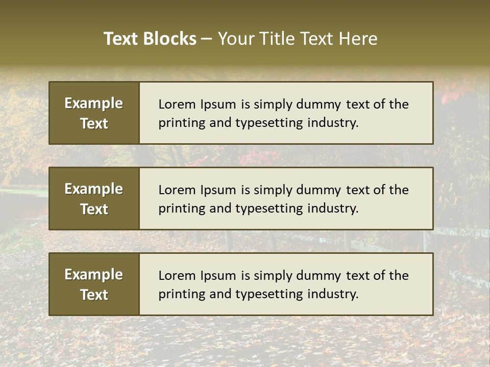 Wet Tranquil Pastoral Scene PowerPoint Template