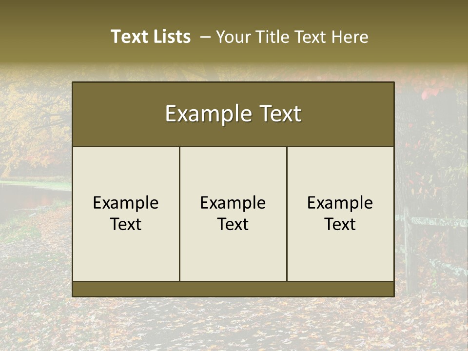 Wet Tranquil Pastoral Scene PowerPoint Template