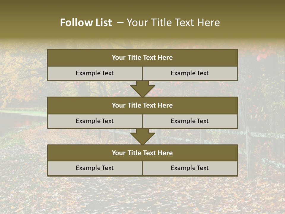 Wet Tranquil Pastoral Scene PowerPoint Template