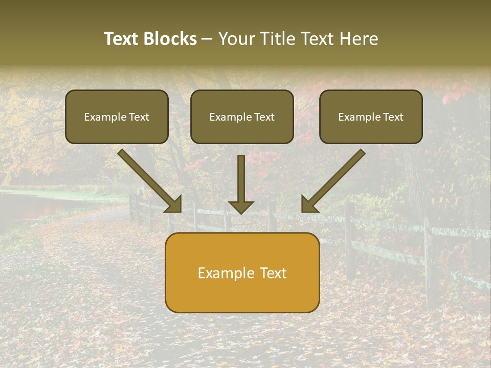 Wet Tranquil Pastoral Scene PowerPoint Template