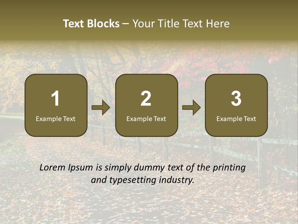 Wet Tranquil Pastoral Scene PowerPoint Template