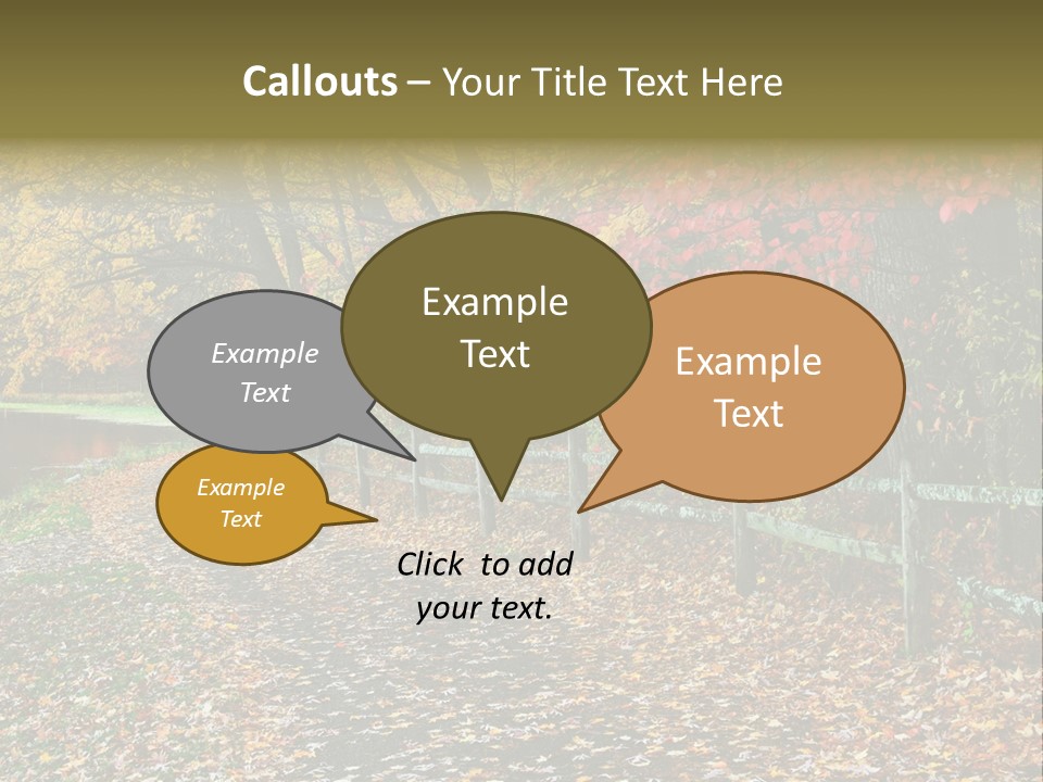 Wet Tranquil Pastoral Scene PowerPoint Template