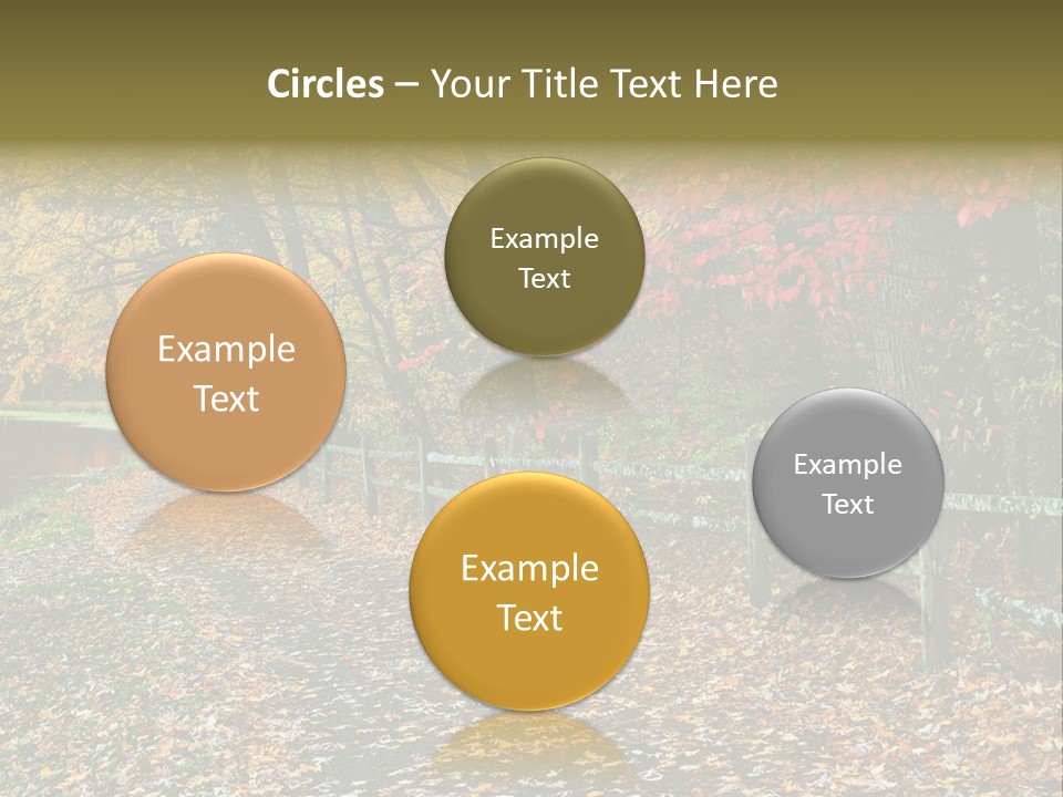 Wet Tranquil Pastoral Scene PowerPoint Template