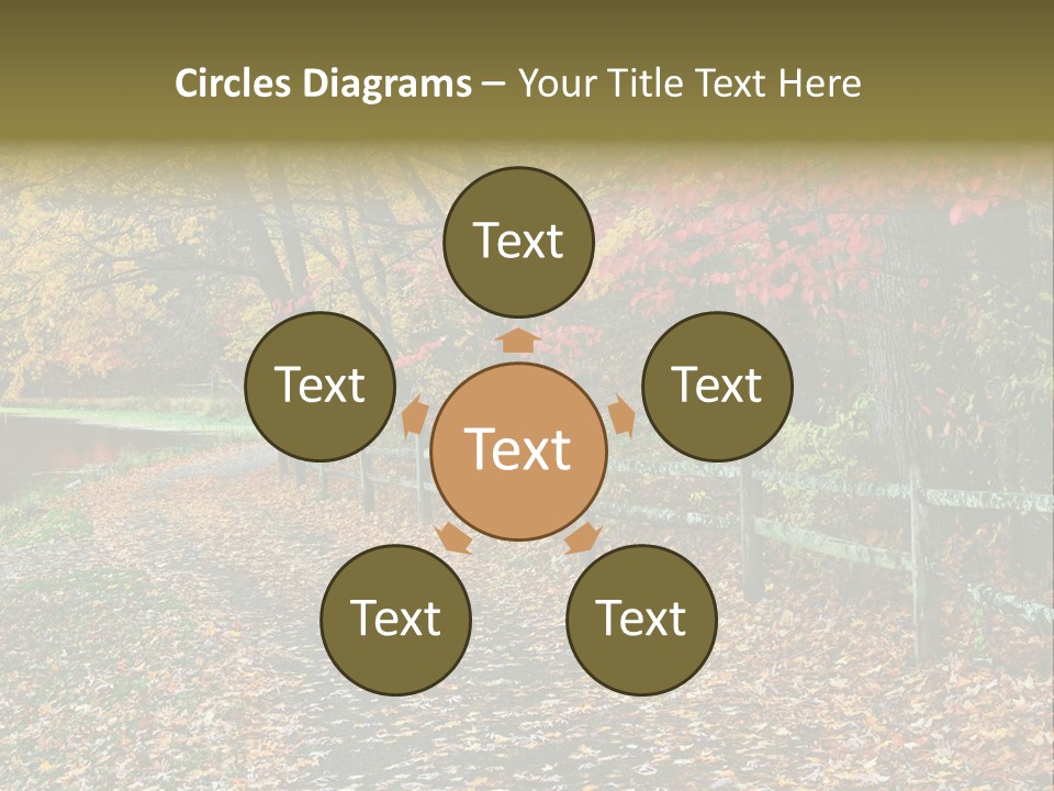 Wet Tranquil Pastoral Scene PowerPoint Template