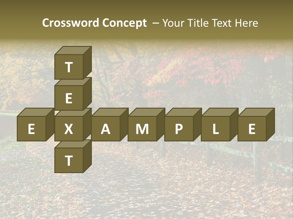 Wet Tranquil Pastoral Scene PowerPoint Template