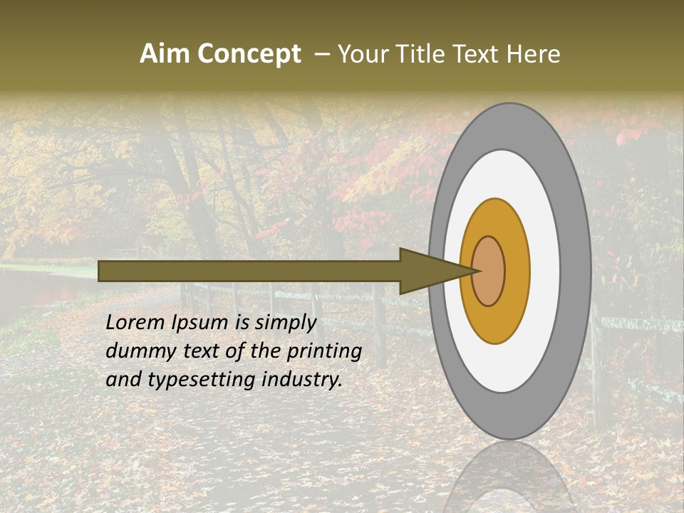 Wet Tranquil Pastoral Scene PowerPoint Template