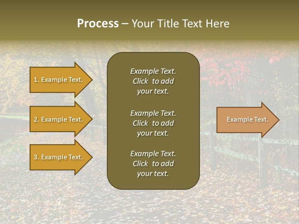 Wet Tranquil Pastoral Scene PowerPoint Template