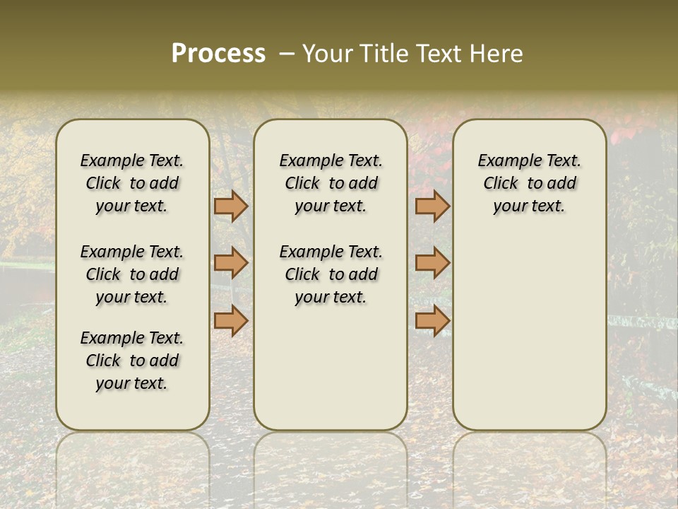 Wet Tranquil Pastoral Scene PowerPoint Template