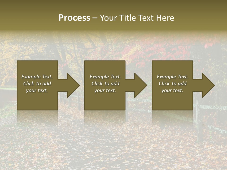 Wet Tranquil Pastoral Scene PowerPoint Template