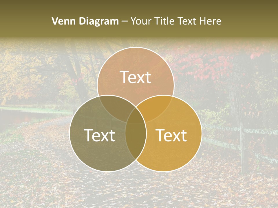 Wet Tranquil Pastoral Scene PowerPoint Template