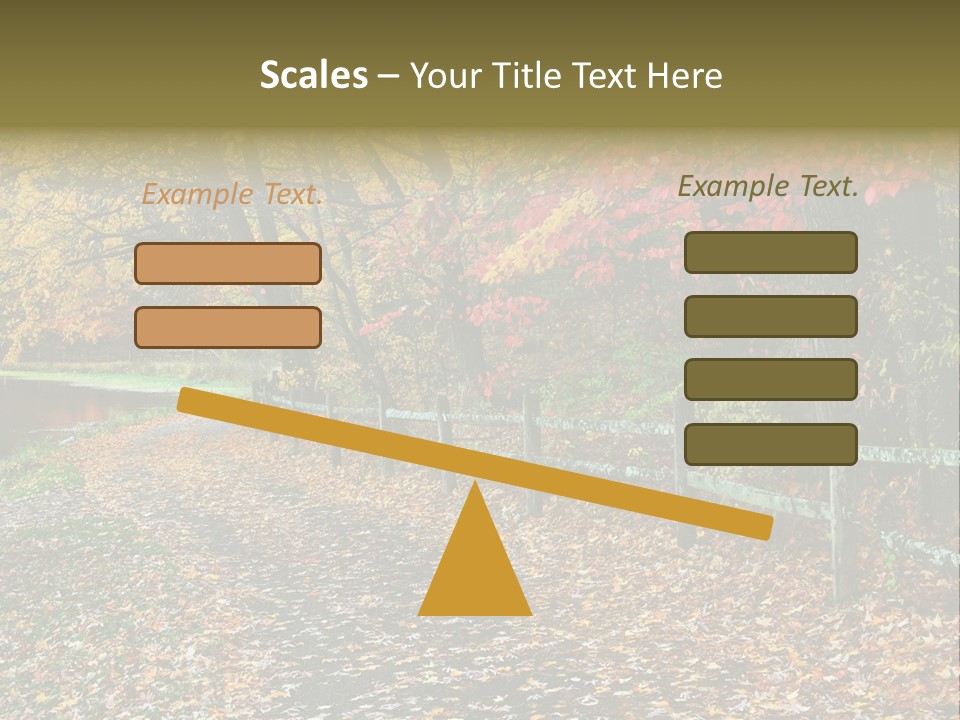 Wet Tranquil Pastoral Scene PowerPoint Template