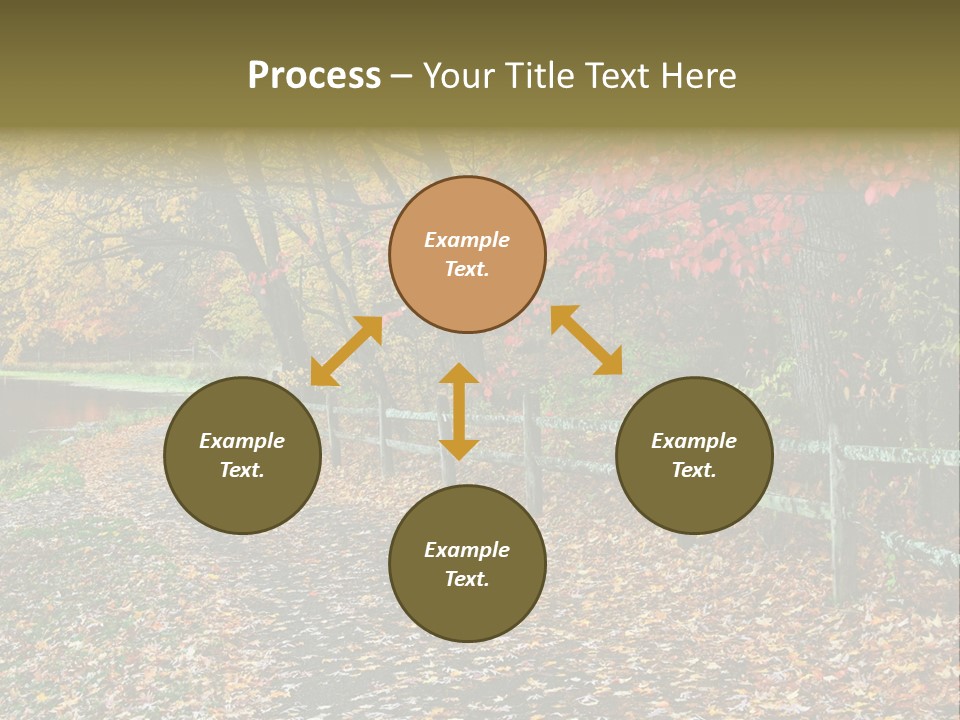 Wet Tranquil Pastoral Scene PowerPoint Template