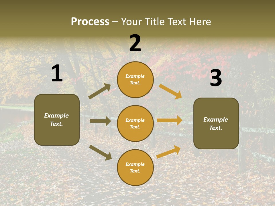 Wet Tranquil Pastoral Scene PowerPoint Template