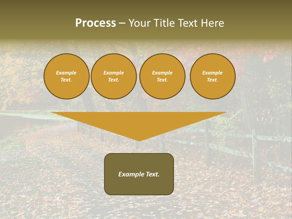 Wet Tranquil Pastoral Scene PowerPoint Template