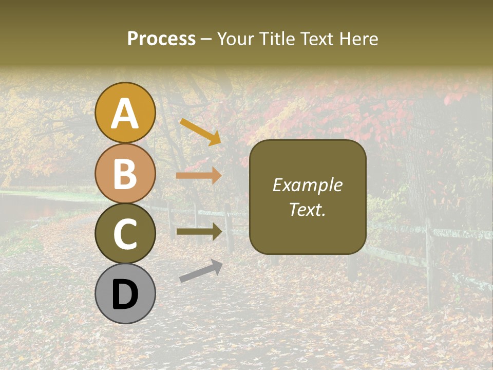 Wet Tranquil Pastoral Scene PowerPoint Template