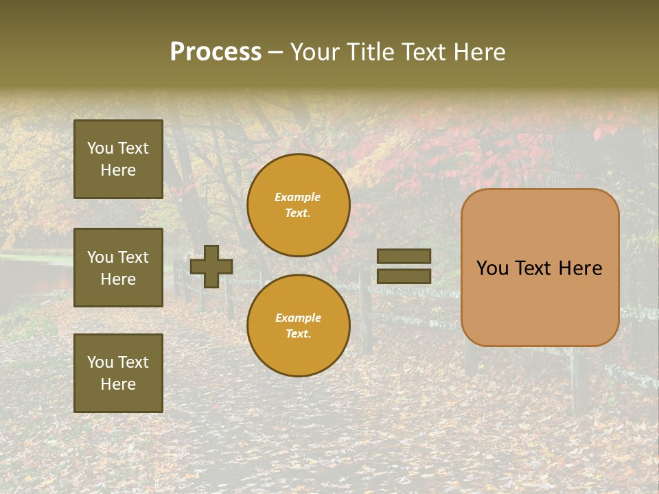 Wet Tranquil Pastoral Scene PowerPoint Template