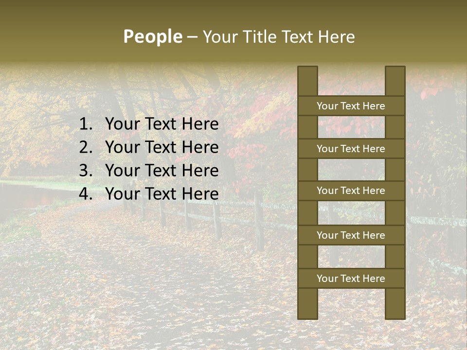 Wet Tranquil Pastoral Scene PowerPoint Template