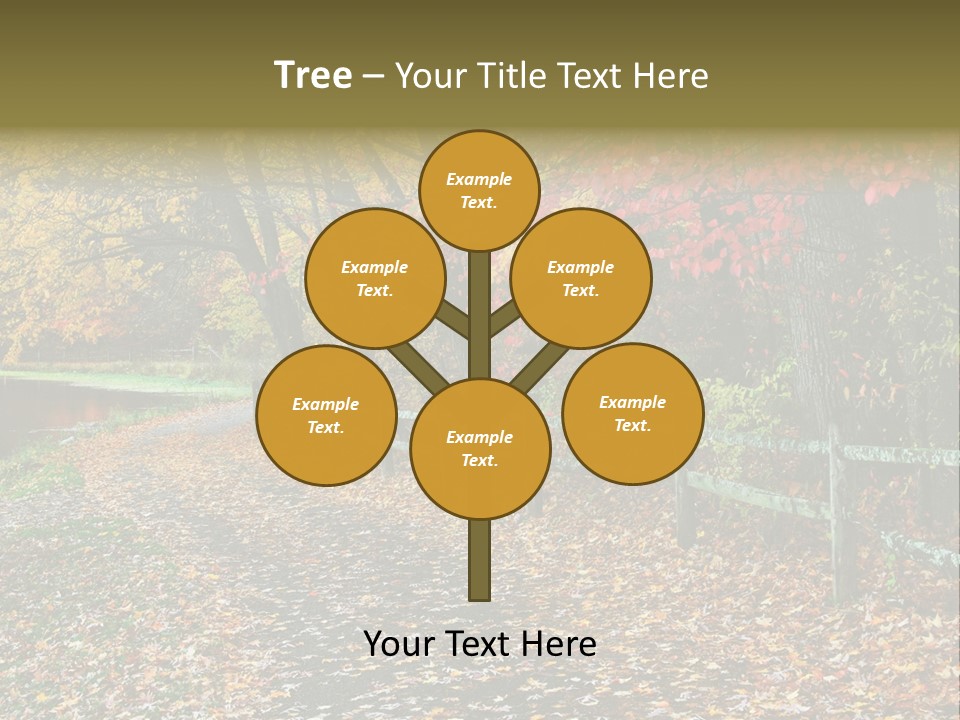 Wet Tranquil Pastoral Scene PowerPoint Template