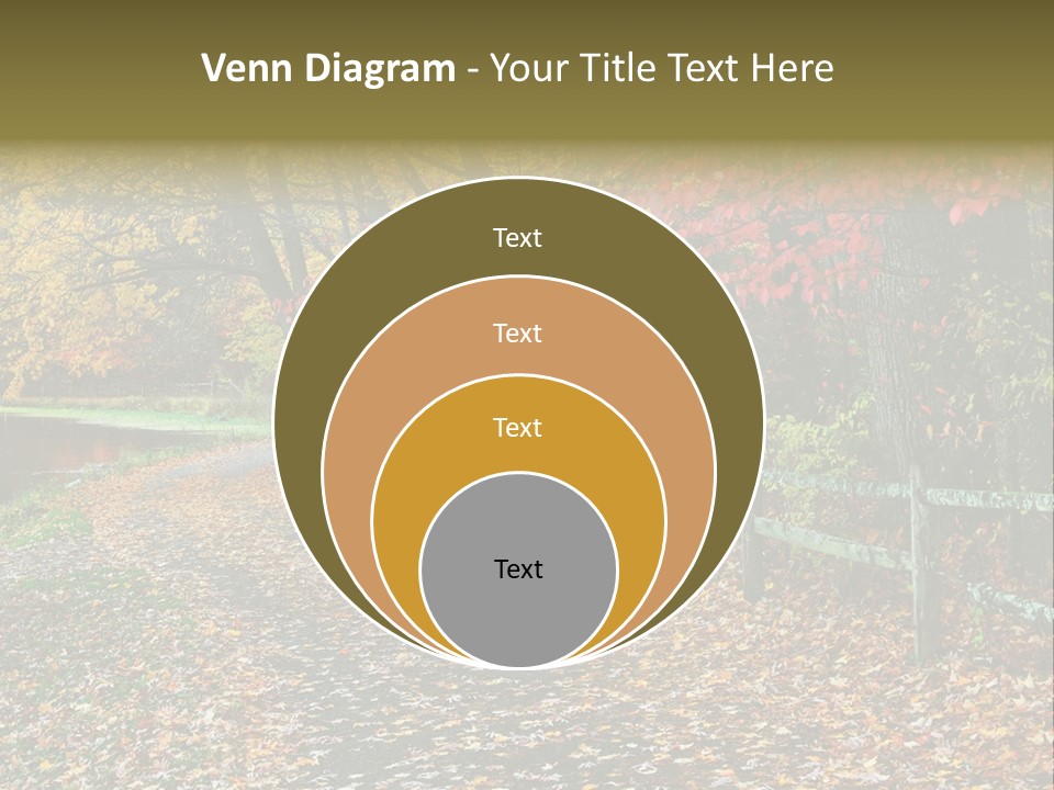 Wet Tranquil Pastoral Scene PowerPoint Template