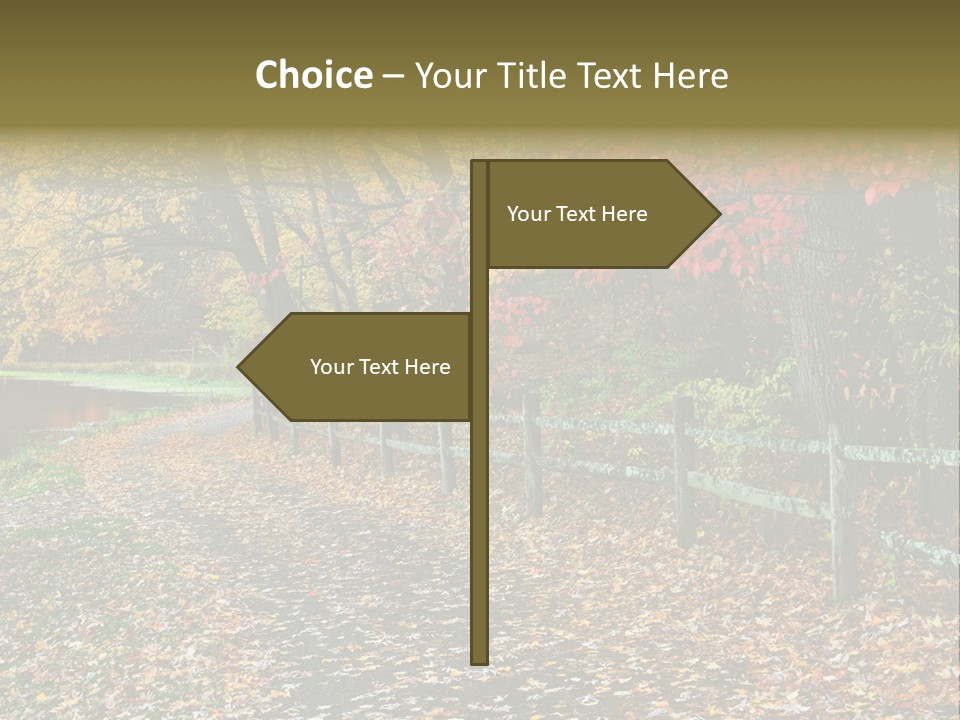 Wet Tranquil Pastoral Scene PowerPoint Template